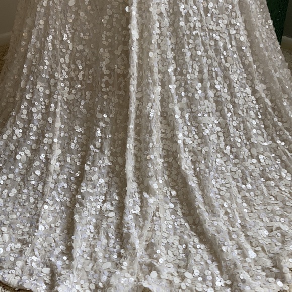 Lulus At Last White Sequin Mermaid Maxi Dress - Picture 16 of 17